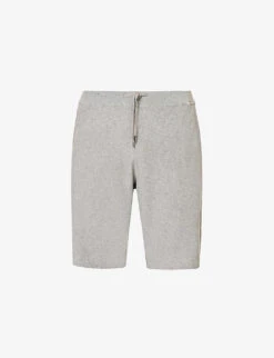 Sunspel Drawstring-waist Mid-rise Cotton-towelling Shorts