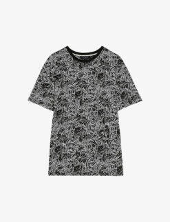 Ted Baker Tenant Graphic-print Short-sleeve Cotton T-shirt
