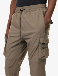 Represent 247 Drawstring-waist Stretch-woven Trousers -Fit & Flow Clothing Sales Store R04195311 OLIVE ALT04