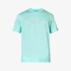 Emporio Armani Brand-embroidered Ribbed-trim Jersey T-shirt