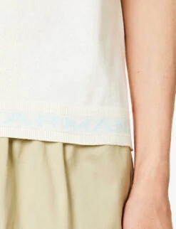 Emporio Armani Brand-embellished Regular-fit Cotton-knit T-shirt -Fit & Flow Clothing Sales Store R04196960 VANILLABHEM ALT04