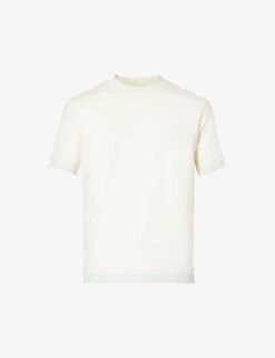 Emporio Armani Brand-embellished Regular-fit Cotton-knit T-shirt