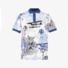 Emporio Armani Graphic-pattern Regular-fit Cotton-piqué Polo Shirt
