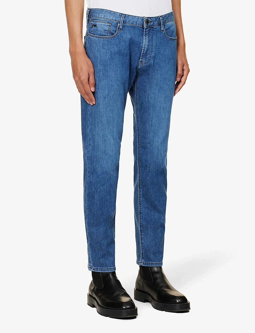 Emporio Armani Straight-leg Slim-fit Stretch-denim Jeans 3 Emporio Armani Straight-leg Slim-fit Stretch-denim Jeans - Image 3