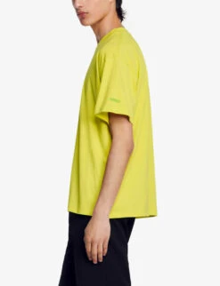 Sandro Starfish-print Relaxed-fit Cotton T-shirt 7 Sandro Starfish-print Relaxed-fit Cotton T-shirt -Fit & Flow Clothing Sales Store R04197464 VERTS ALT02