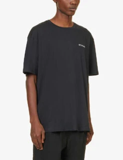 Columbia North Cascades Logo-print Cotton-jersey T-shirt -Fit & Flow Clothing Sales Store R04199837 BLACK ALT02