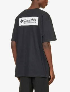 Columbia North Cascades Logo-print Cotton-jersey T-shirt -Fit & Flow Clothing Sales Store R04199837 BLACK ALT03
