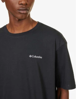 Columbia North Cascades Logo-print Cotton-jersey T-shirt -Fit & Flow Clothing Sales Store R04199837 BLACK ALT04