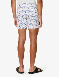 ORLEBAR BROWN Graphic-print Branded-hardware Swim Shorts -Fit & Flow Clothing Sales Store R04206173 007OCTOPUSSYREPEAT ALT03